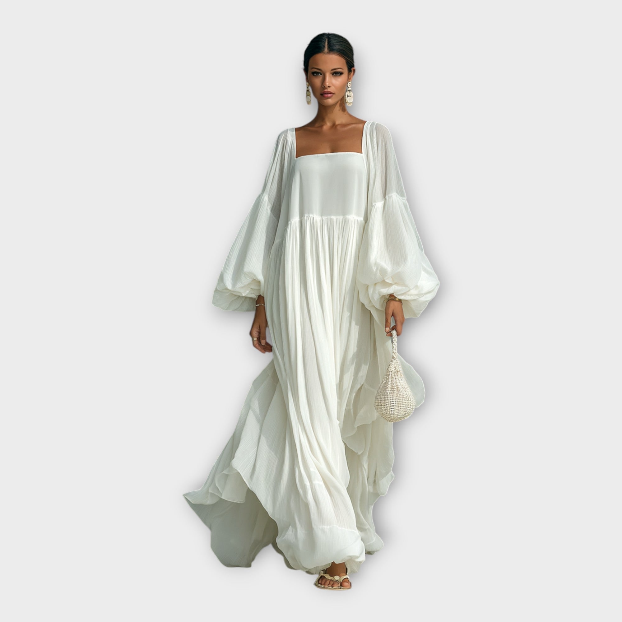 SERENA | ABITO LUNGO BOHO ELEGANTE