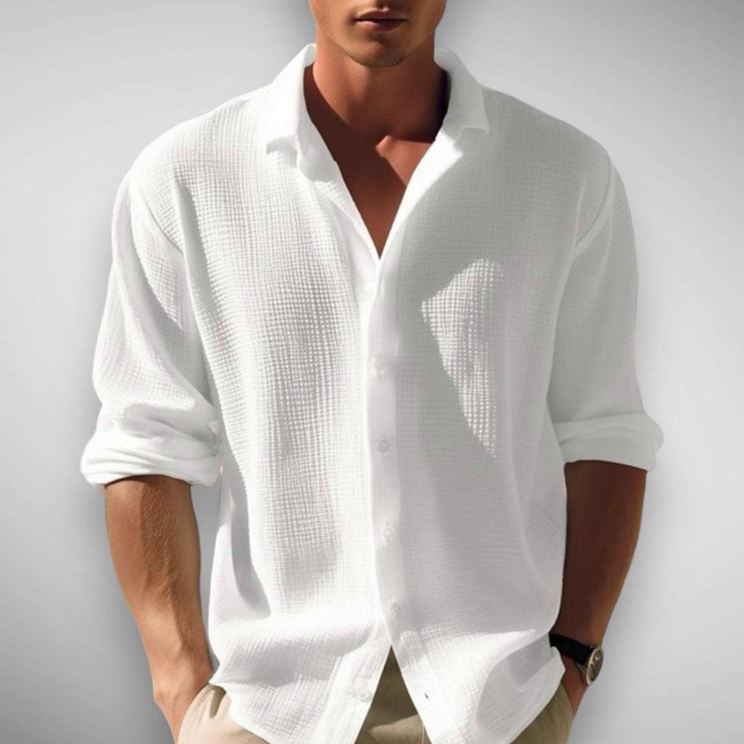 EMILIANO | CAMICIA IN LINO E COTONE DALL'ELEGANZA NATURALE