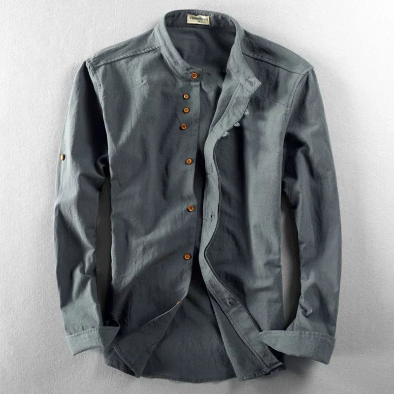 ENRICO | CAMICIA ELEGANTE CON COLLETTO COREANO