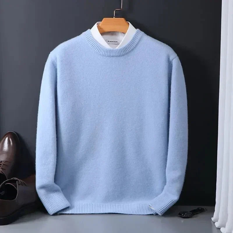 Emiliano | Maglione Azzurro Cielo Girocollo