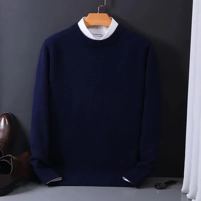 Emiliano | Maglione Azzurro Cielo Girocollo
