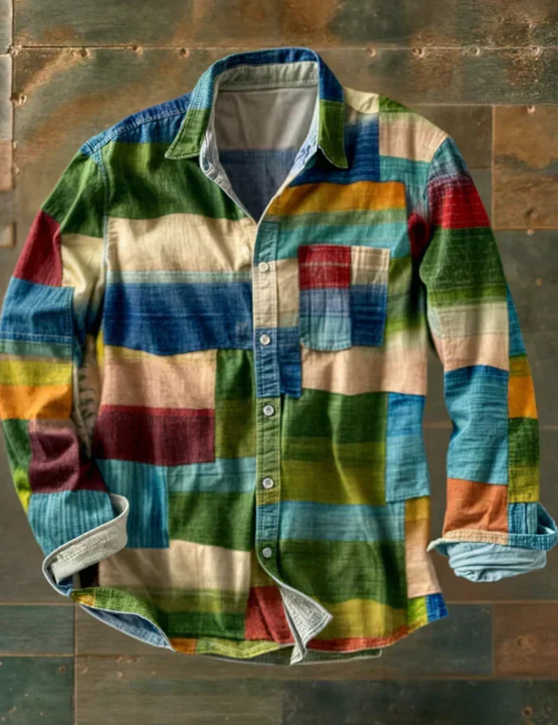 MATTEO | CAMICIA PATCHWORK DALLO STILE CONTEMPORANEO