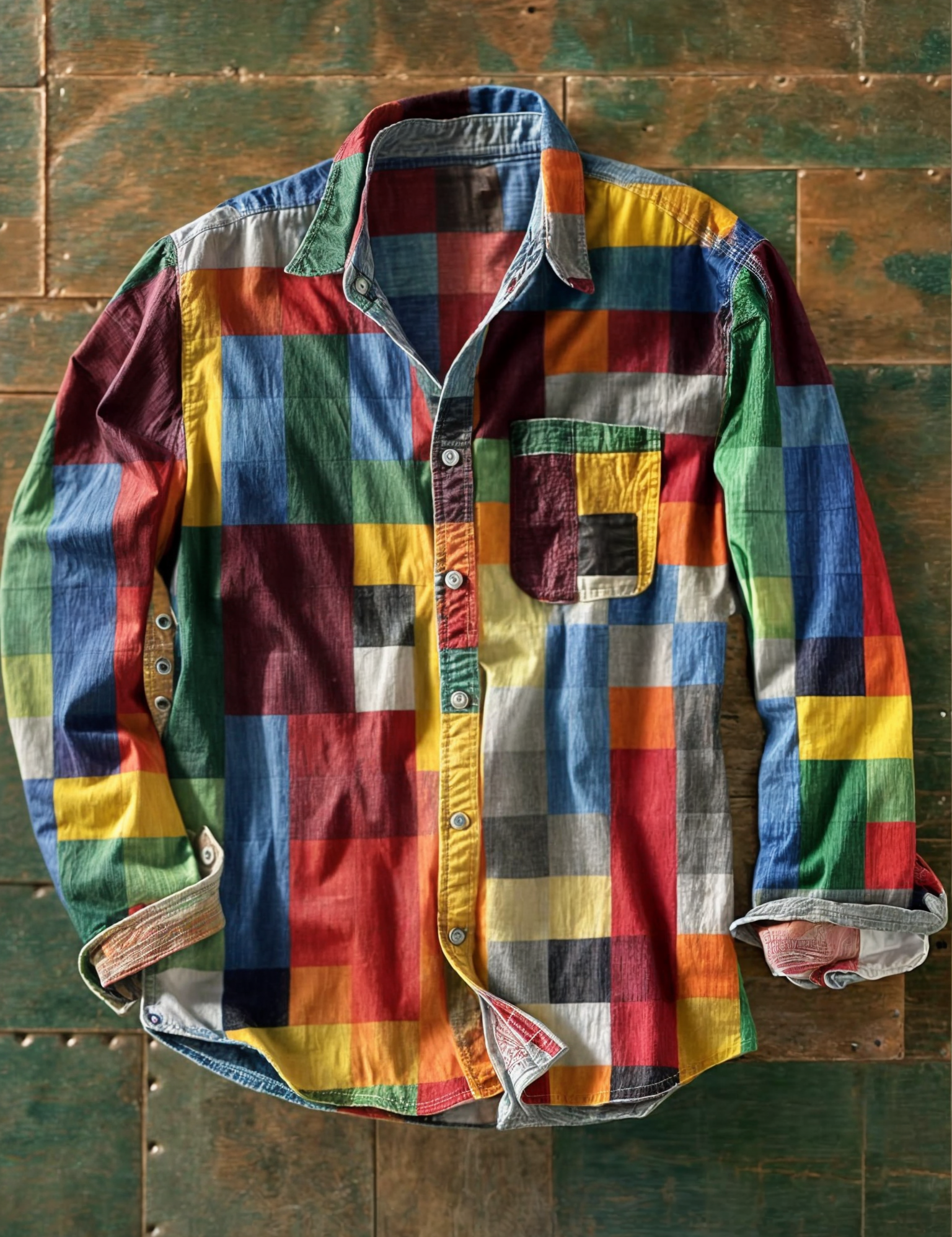 MATTEO | CAMICIA PATCHWORK DALLO STILE CONTEMPORANEO