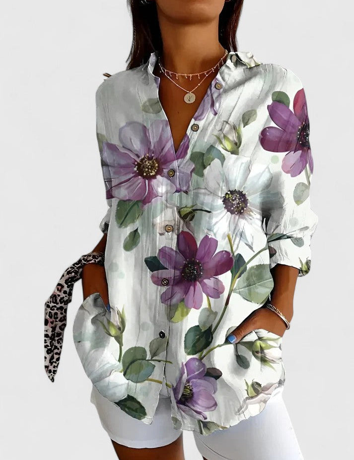 MARINA | CAMICIA ESTIVA STAMPA OCEANICA